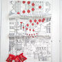 Lunar New Year China Town Linen Tea Towel, thumbnail 1 of 5