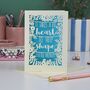 Papercut Teacher 'Big Heart' Card, thumbnail 4 of 7