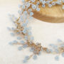 Blue Gypsophila Bridal Hair Vine, thumbnail 5 of 7