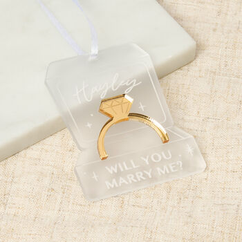 Engagement Ring Christmas Proposal Decoration, 2 of 2