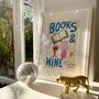 Books And Wine Book Lover Print, thumbnail 3 of 4