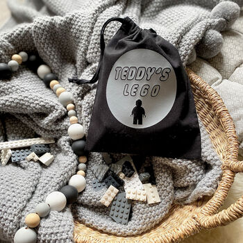 Personalised Building Blocks Toy Storage Bag, 3 of 9