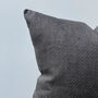 Black Linen Textured Cushion Cover, thumbnail 4 of 4