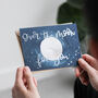 'Over The Moon For You' Foil Illustrated Card, thumbnail 2 of 2