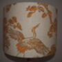 Oriental Crane Mustard Lampshade, thumbnail 8 of 9