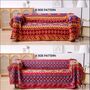 Double Sided Bohemian Throw Blanket Knitted Throw, thumbnail 2 of 6