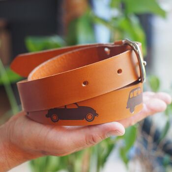 Clssic Car Enthusiasts Leather Belt, 4 of 10