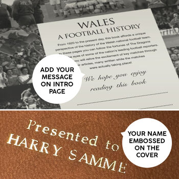 Wales International Football Personalised Gift Cymru Welsh Team Newspaper History Book, 10 of 12