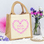 Personalised Heart 'Flower Girl' Bag, thumbnail 1 of 2