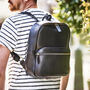 Mens Luxury Personalised Leather Backpack, thumbnail 3 of 8