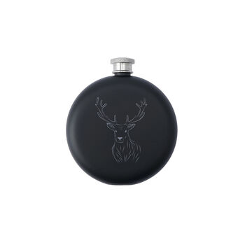 The Highlands Stag 6oz Hip Flask In Gift Box, 2 of 2