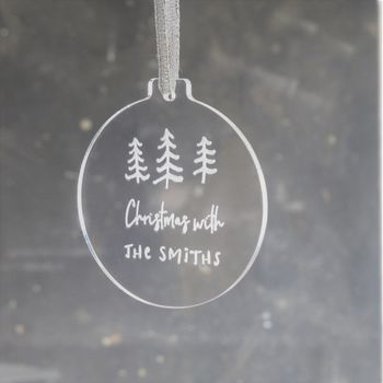 Christmas With The…' Personalised Christmas Bauble, 2 of 2