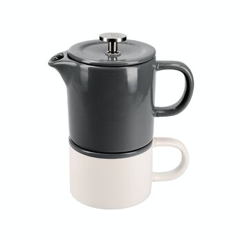 Two Tone One Cup Cafetiere Grey, 2 of 2
