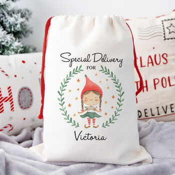 Personalised Child's Christmas Present Sack, 4 of 6