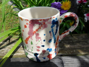 Tankard Mug In Paint Splashes Design, 2 of 8