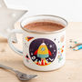 Personalised Children's Space Themed Enamel Mug, thumbnail 1 of 5