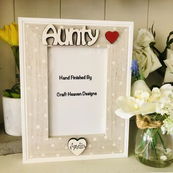 Personalised Auntie Aunt Photo Frame Birthday Gift, 3 of 6