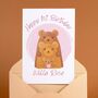 Crochet Baby Bear Family First Birthday Card, thumbnail 2 of 4