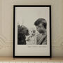 Personalised Father's Day Photo Print Gift Monochrome, thumbnail 1 of 9