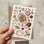 Watercolour Christmas Dinner Card Set Of Six, thumbnail 2 of 7