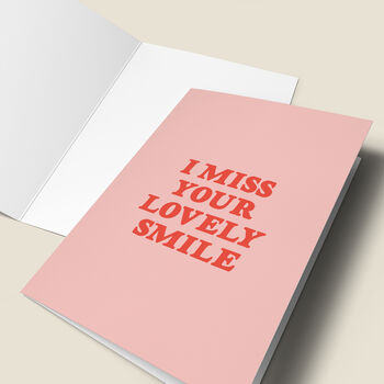 'I Miss Your Lovely Smile' Card, 4 of 4