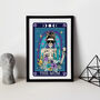 Tarot Style Wine Mum Funny Typographical Print, thumbnail 2 of 7