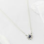 Guiding North Star Gemstone Necklace Silver/Gold Plated, thumbnail 2 of 10