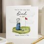 Funny Golf Father's Day Card For Dad, thumbnail 1 of 7
