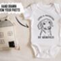 Personalised Outline Dog Drawing Baby Bodysuit, thumbnail 3 of 3