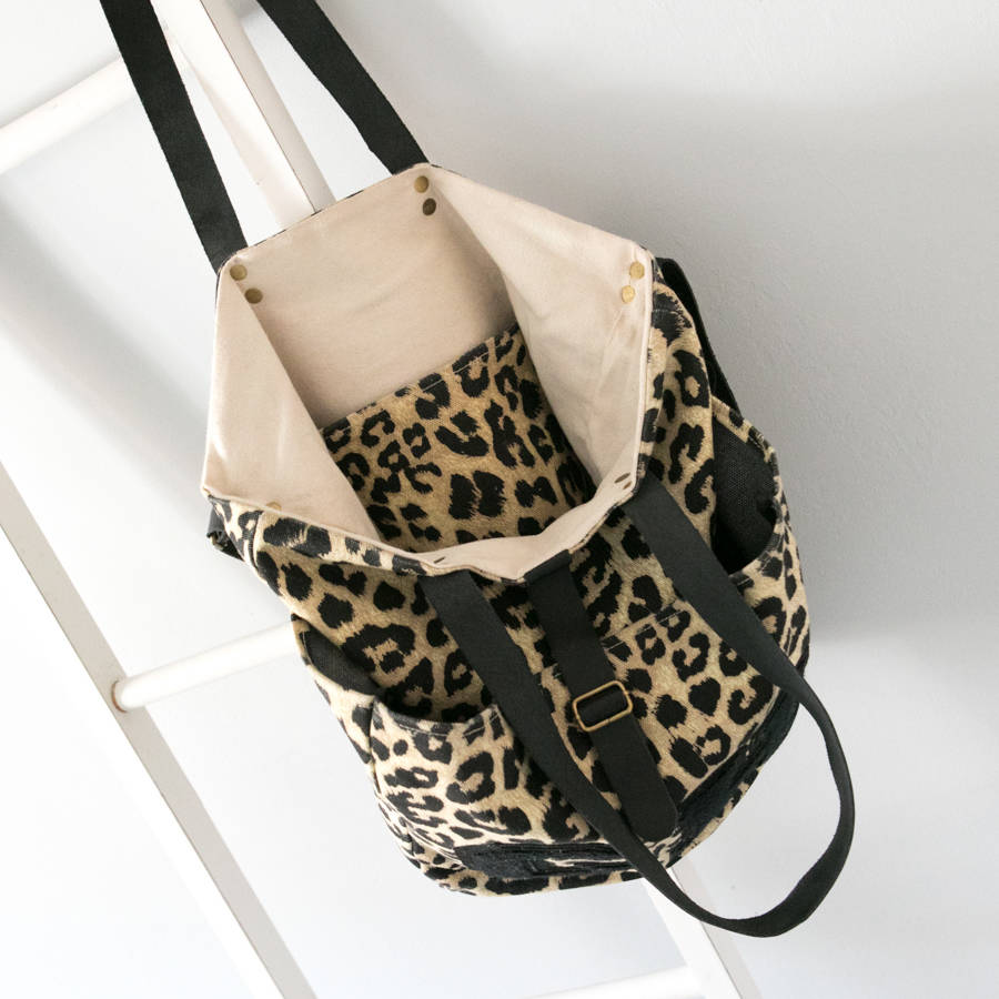 leopard totes