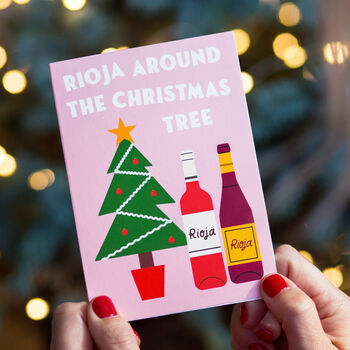 Wine Christmas Card, 2 of 4