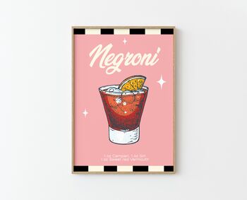 Negroni Cocktail Poster, 2 of 2