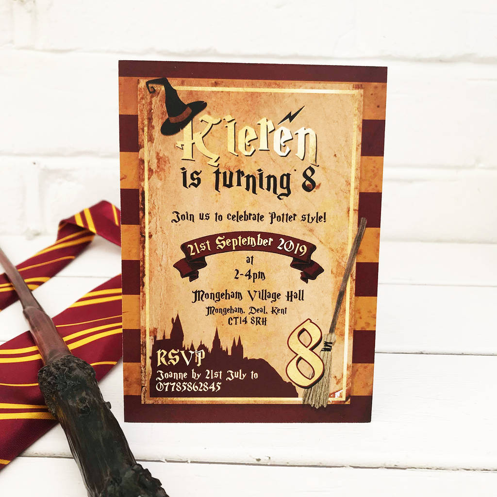 Wizards And Witches Party Invitations Pack Of 20, 1 of 2