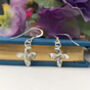 Sterling Silver Mini Lily Flower Earrings, thumbnail 7 of 12