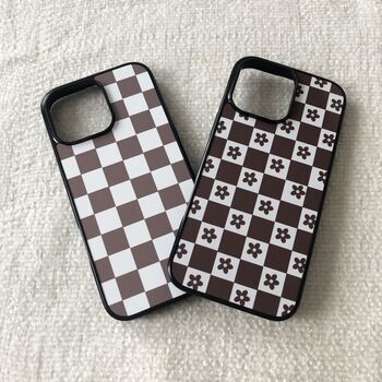Brown Checked Phone Case, 3 of 3