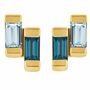 Gold Vermeil Studs Blue And London Topaz, thumbnail 1 of 3