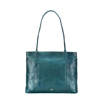 Women's Large Leather Shopper Tote Bag 'Athenea', 5 of 12
