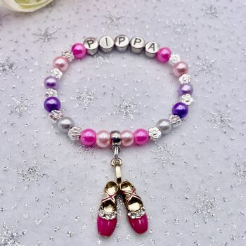 Personalised Ballerina Or Gymnast Charm Bracelet, 10 of 12