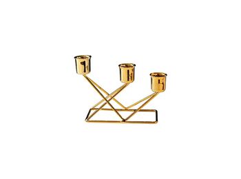 Three Arms Metal Taper Candle Candlestick Holder Stand, 6 of 7