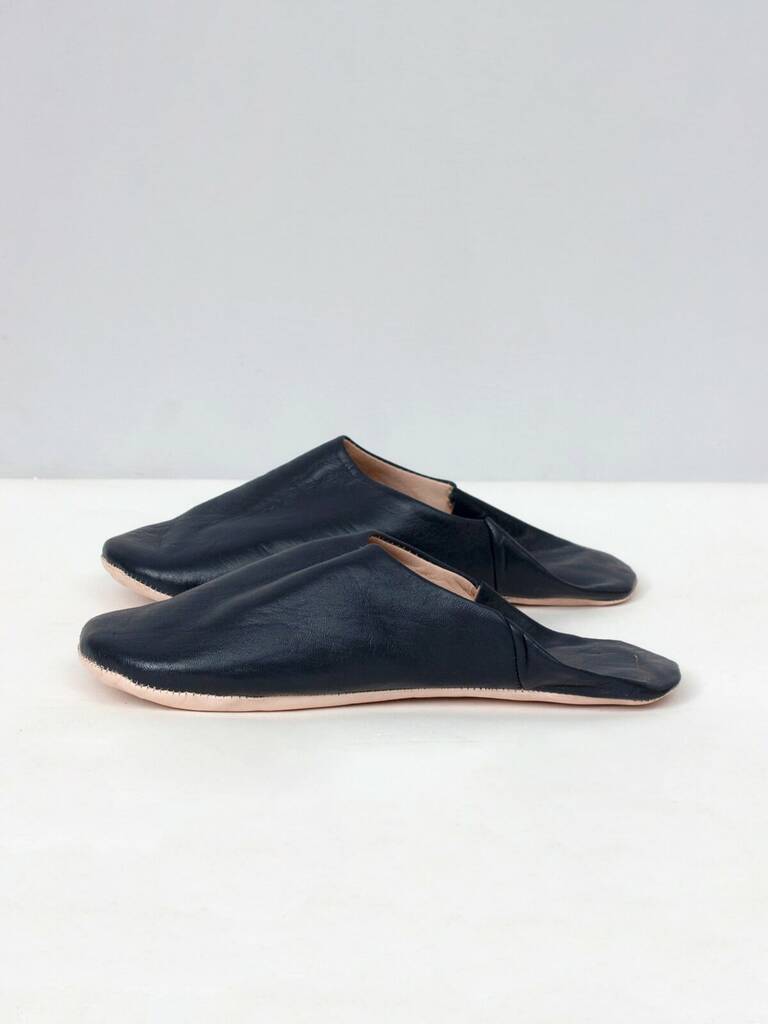Men's Leather Babouche Slippers By Bohemia | notonthehighstreet.com