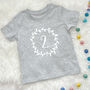 Girls Birthday T Shirt Flower Garland And Number, thumbnail 5 of 7