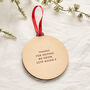 Personalised Floral Christmas Bauble Teacher Gift, thumbnail 2 of 3