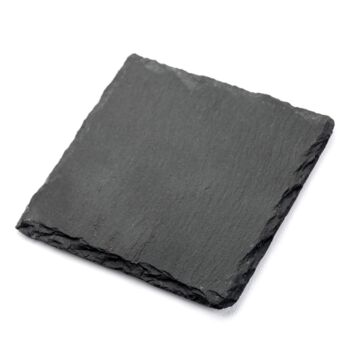 Natural Slate Coaster Set, 4 of 8