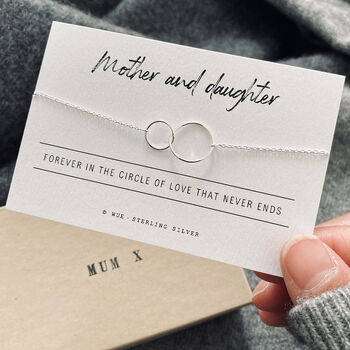 Mother And Daughter Sterling Silver Bracelet, 4 of 6