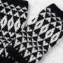 Mirror Knitted Wrist Warmers, thumbnail 9 of 10