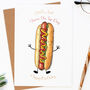 Personalised Hot Dog Birthday Card, thumbnail 1 of 2