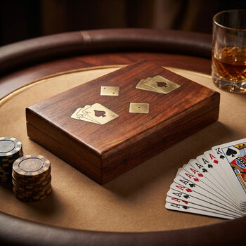 Personalised Double Playing Card Box With Dice, 5 of 5
