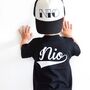 Personalised Baseball Style Kids Name T Shirt, thumbnail 2 of 8