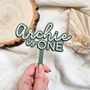 Personalised Name Is Age Cake Topper, thumbnail 1 of 5