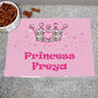 Personalised Princess Pink Food Placemat, thumbnail 1 of 3